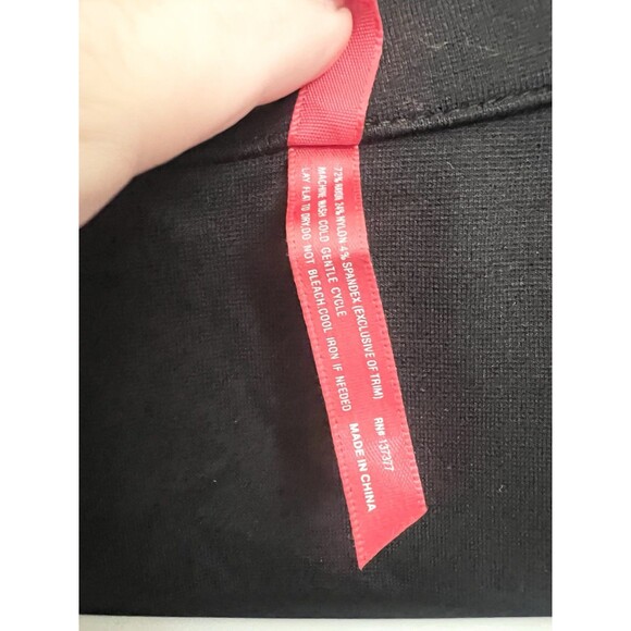 Ruby Ribbon Wrap Ponte Jacket Cardigan Sweater Top With Belt Size 2X XXL Black - Picture 7 of 9